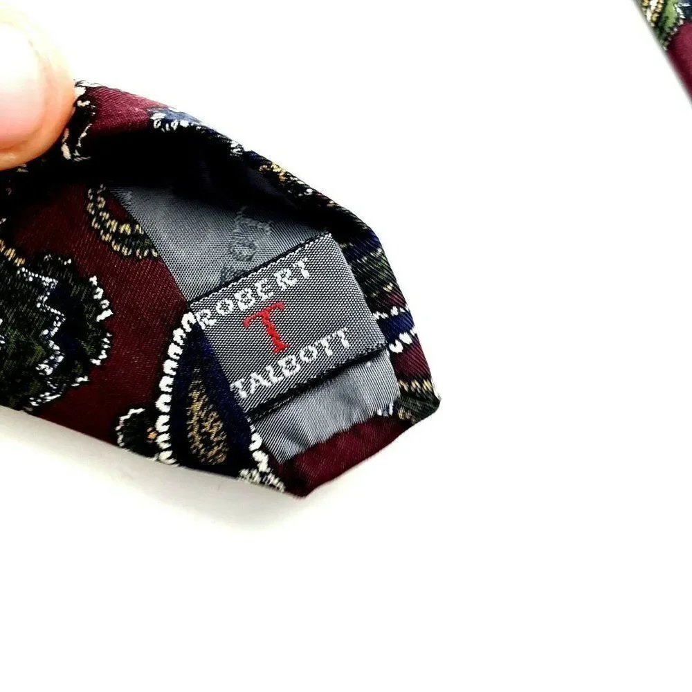Robert Talbott Silk Tie‎ Purple Print Paisley Class